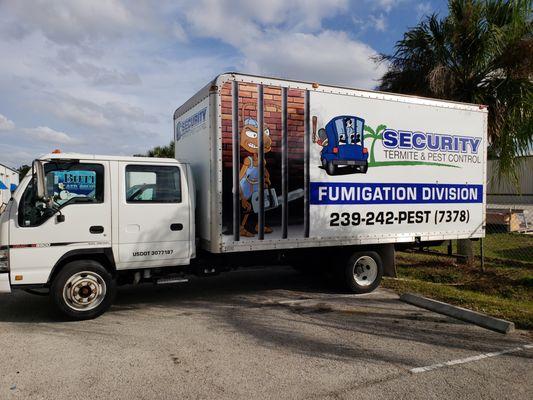 One of our latest fumigation trucks. Termites worst enemy.