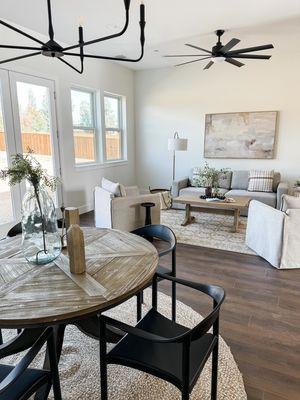 Living Room & Dining Room Combo | Staged & Ready For Market