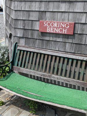 Scoring bench!