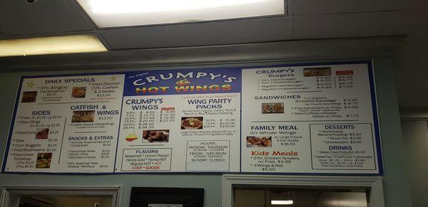 1st time trying this location. Its new to the area off park and mendenhall area . Here os my 1st picture of menu