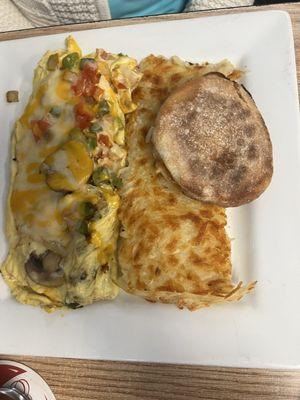 I think this was a veggie omelette :)