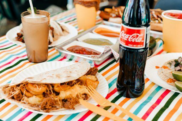 Super taco con coke!