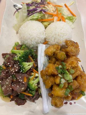 Broccoli Beef/Orange Chicken Combo