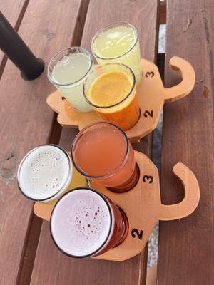 Beer and soda flight