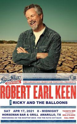 Is Robert Earl Keen coming to the Horseman?