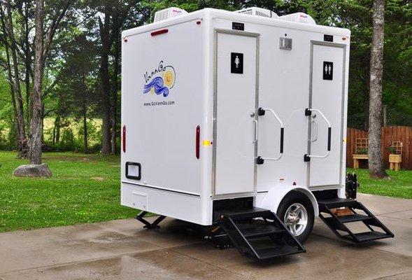 Commercial and Modular Style Restroom trailer rentals in Nashville