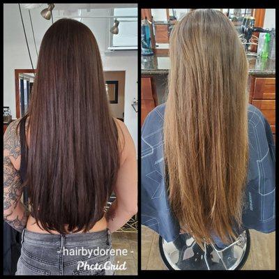 From light to dark and a haircut