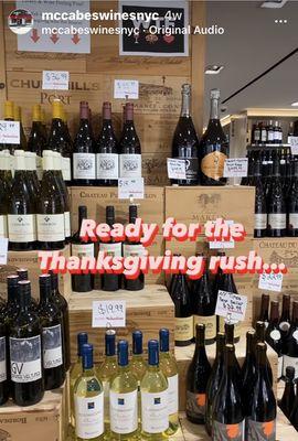 Thanksgiving wines 2021