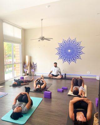 Enjoy a calming restorative class to help center a realign.