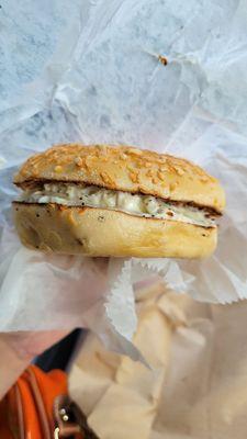 Cheesy Jalapeno with garlic and herbs cream cheese