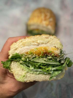 2. Splash Brotha Sandwich Special - add sprouts and cucumbers