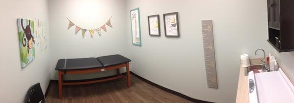 The fun pediatric exam room