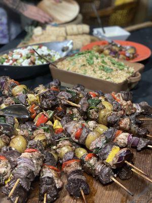 Lamb Kabobs for Film crew