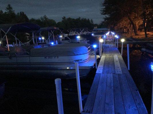 New dock lights installed for you viewing enjoyment!