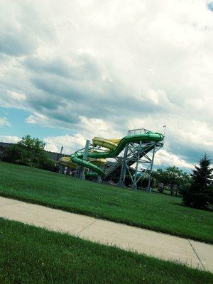 Water slide.