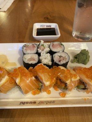 Bubble Bubble (Premium roll) + Yellowtail (6pc.) (Classic roll)