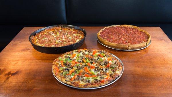 Three Styles of Pizza