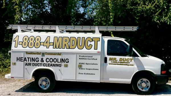 Mr. Duct Heating & Air Conditioning Service Truck