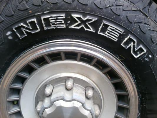 Painted tire