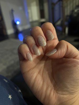 4-day old dip powder nails still looking great