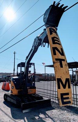 Now available, a larger excavator option! 
 Brand new John Deere 35G, hand controls  thumb attachment  breaker  and auger available!