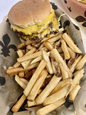 Double Cheeseburger with Fries