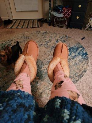 My new cozy slippers.