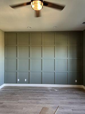 Dark Green Accent wall