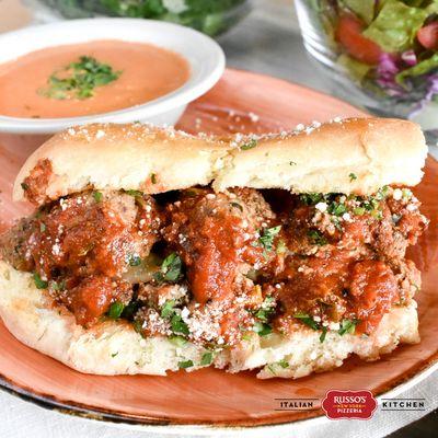 Meatball Parmesan Sandwich