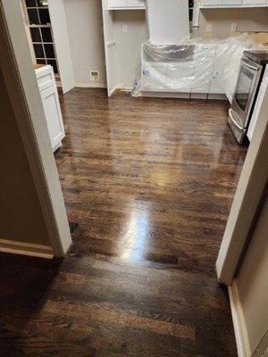 Stained floor