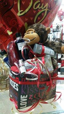 Ladies, you know he goes Ape for You!! Shop ensuous Satiables for his custom look Valentine's Day Basket, too!!