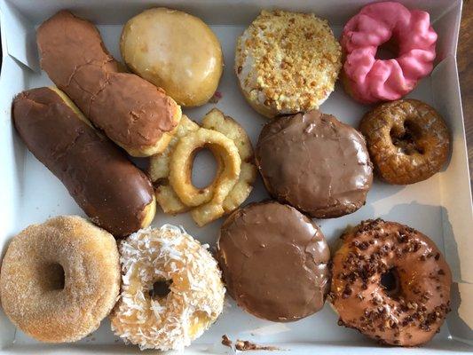 Dozen assorted donuts