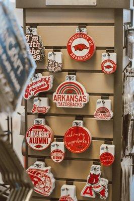 Arkansas Razorback stickers that are perfect for laptops and water bottles!