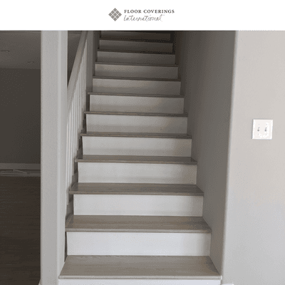 Stairs. Floor Installation. laminate