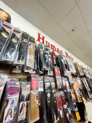 Human hair section