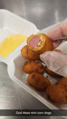 Mini corn dogs  discontinued