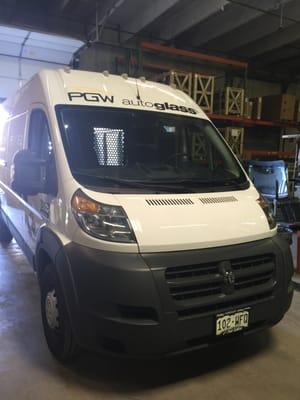 PGW Mobile Windshield Replacement Parts Delivery Truck in The Springs