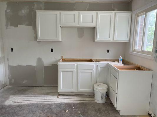 Working on a kitchen renovation