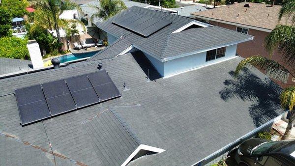 Solar Panels Beautifully installed on this home.