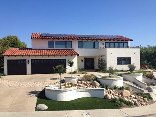 A 5kW solar system on this newly re-modeled home in Pacific Beach, CA.