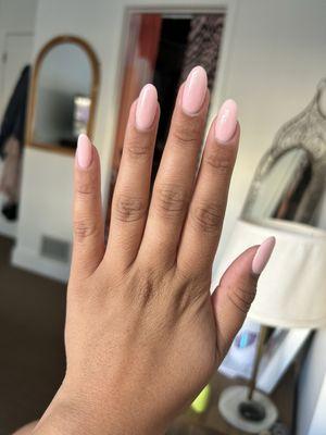 Gel dip manicure