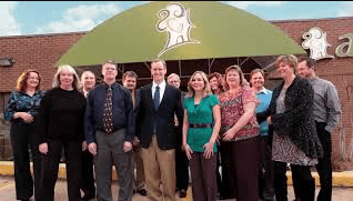 Accent Realtors Team in front of the offices.