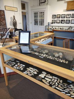 The Heritage Museum has a number of exhibits, including two Native American stone tool collections.