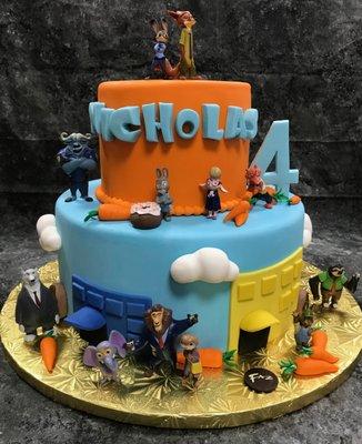 Zootopia theme  Cake.