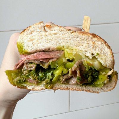 Juicy Roast Beef Sandwich. Best hero sandwich shop in Brooklyn!