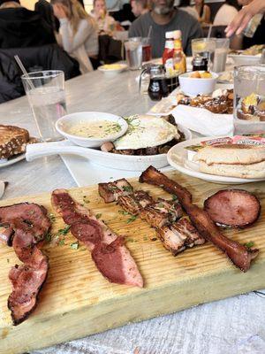 Bacon flight and Homestyle Skillet