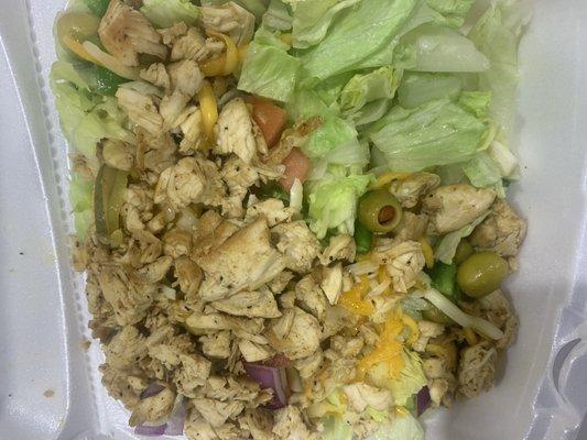 Grilled chicken salad