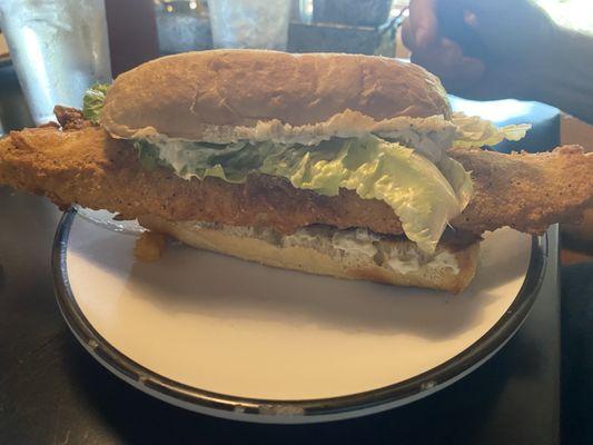 Walleye sandwich