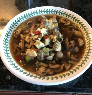 Hearty mushroom vegetable soup