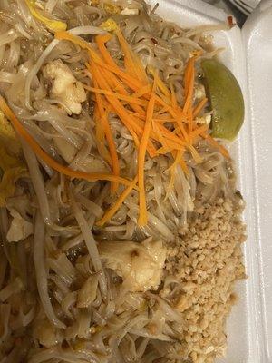 Chicken pad Thai. A little extra sauce with a little extra heat. They nailed it.